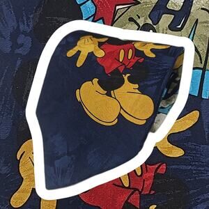 Vintage Mickey Unlimited Novelty Tie Crash SFX Disney Italy 57"